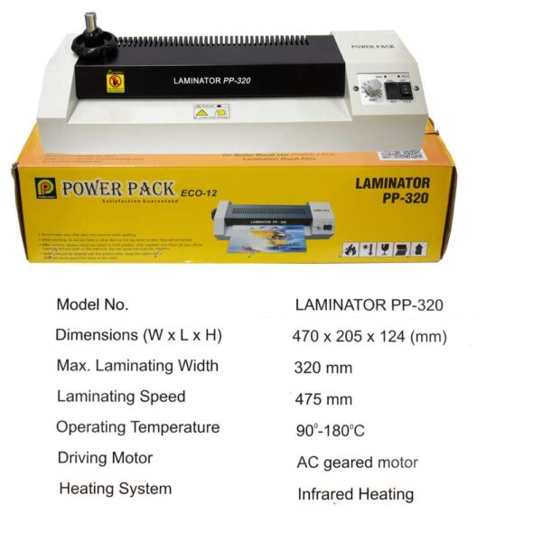 Power Pack Plus ECO-12 PP-320 A3-12.6 inch Lamination Machine - Image 4