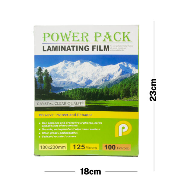 Power Pack Plus 180x230mm 125Micron Lamination Sheets - Image 2