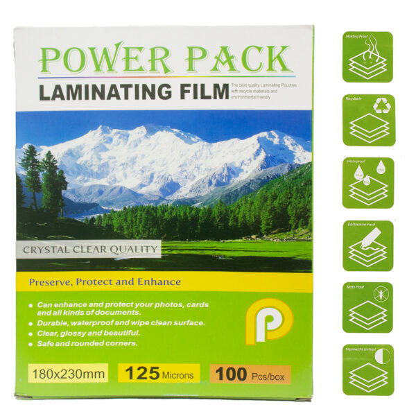 Power Pack Plus 180x230mm 125Micron Lamination Sheets - Image 3