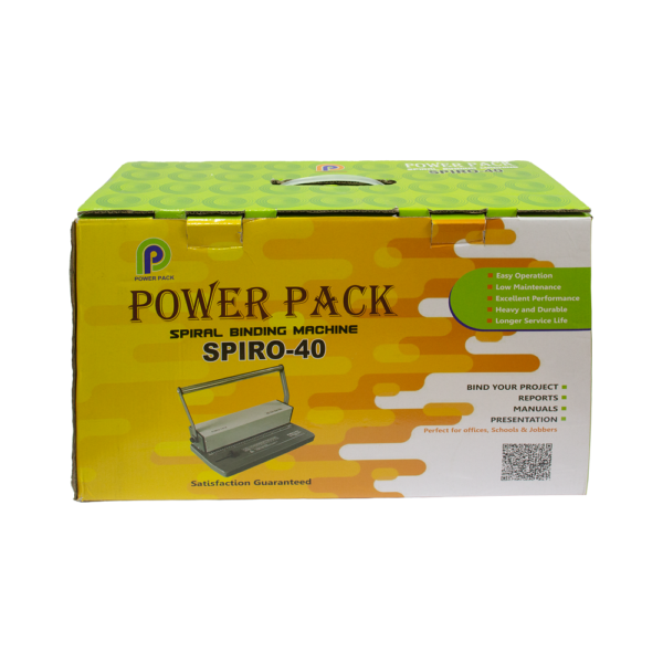 Power Pack Plus Spiro-40 Manual Spiral Binding Machine FS Size (Legal) - Image 2