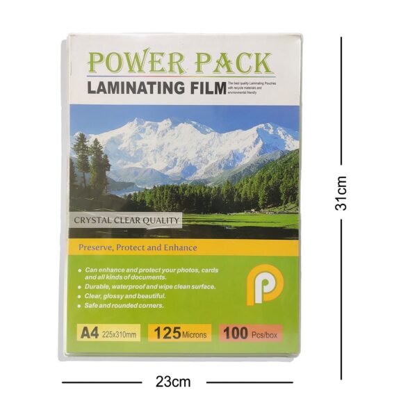 Power Pack Plus A4 size-225x310mm 125Micron Lamination Pouch - Image 4